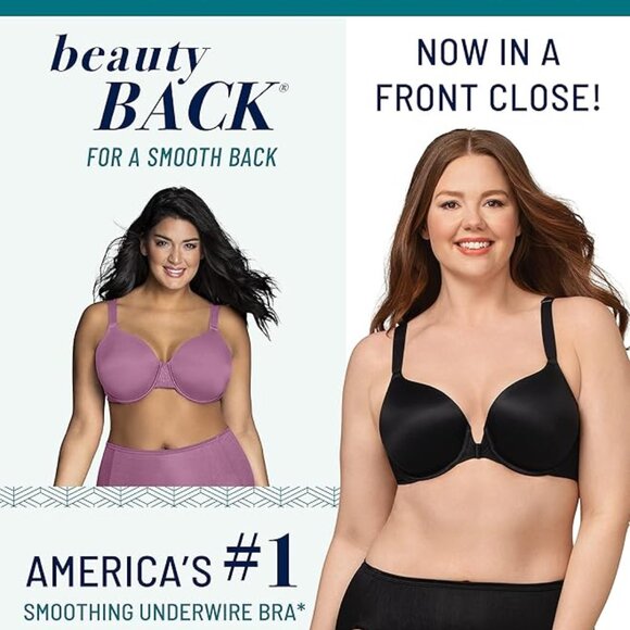 🩷🩷Vanity Fair** Beauty Back® Full Figure Front Close Underwire 40D NWOT - Picture 3 of 5
